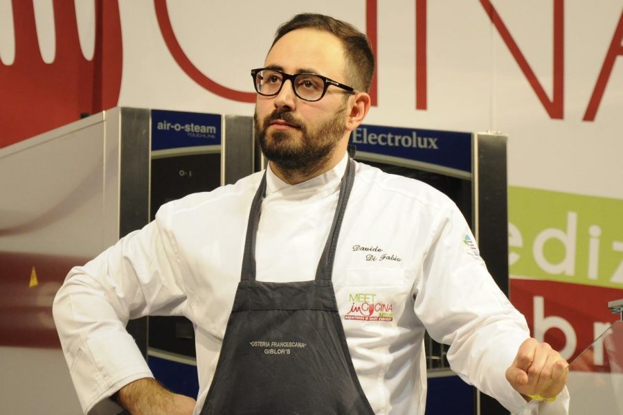 Davide Di Fabio sul palco del Meet In Cucina 2016 (ph. Ivan Masciovecchio)